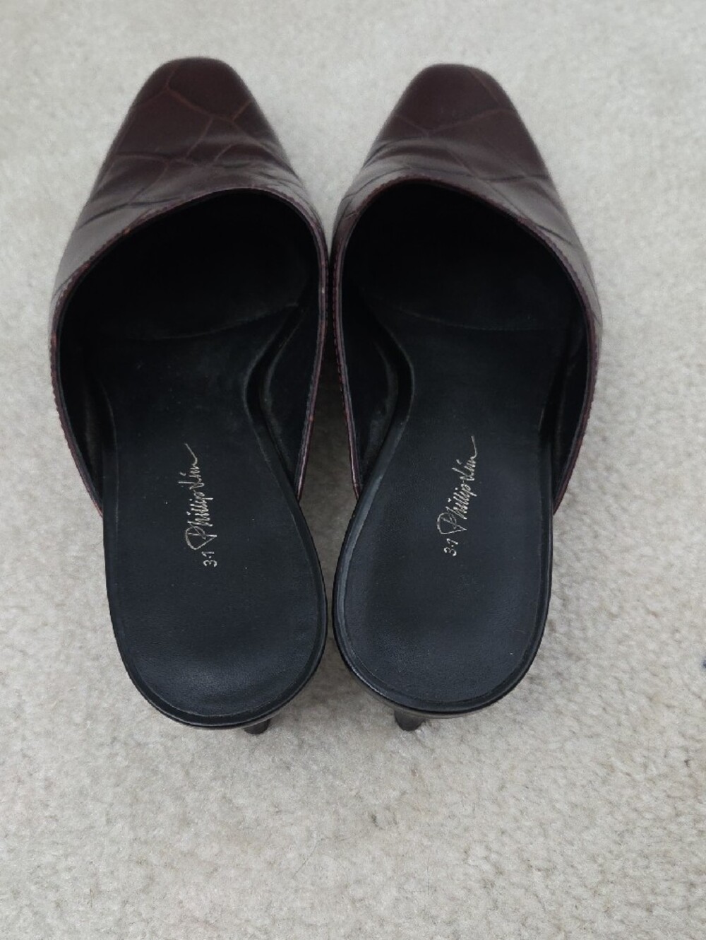 3.1 Phillip Lim Agatha Kitten-Heel Mules - Picture 3 of 7